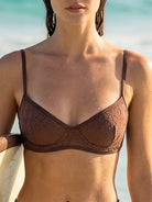 Women's Knitted Polyester Surf Top Sustainable Surfing Clothes - BERLOOK