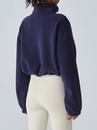 Women's Knitted Polyester Yoga Jacket Sustainable Yoga Tops - BERLOOK