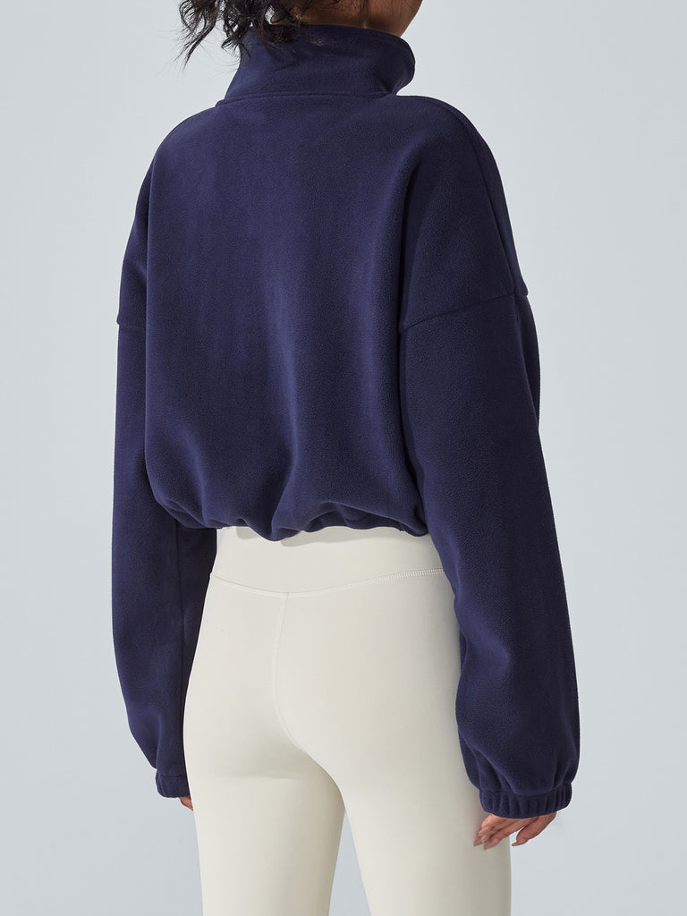 Women's Knitted Polyester Yoga Jacket Sustainable Yoga Tops - BERLOOK