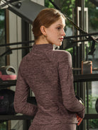 Women's Knitted Polyester Yoga Jacket Sustainable Yoga Tops - BERLOOK