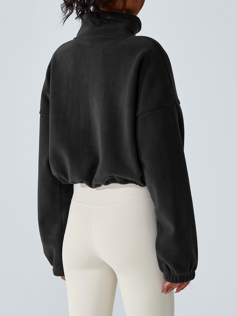 Women's Knitted Polyester Yoga Jacket Sustainable Yoga Tops - BERLOOK