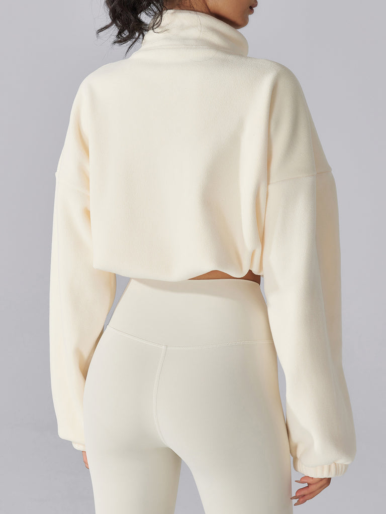 Women's Knitted Polyester Yoga Jacket Sustainable Yoga Tops - BERLOOK