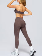Women's Knitted Polyester Yoga Leggings Sustainable Yoga Bottoms - BERLOOK
