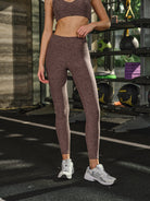 Women's Knitted Polyester Yoga Leggings Sustainable Yoga Bottoms - BERLOOK