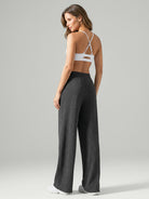 Women's Knitted Polyester Yoga Pants Sustainable Yoga Bottoms - BERLOOK