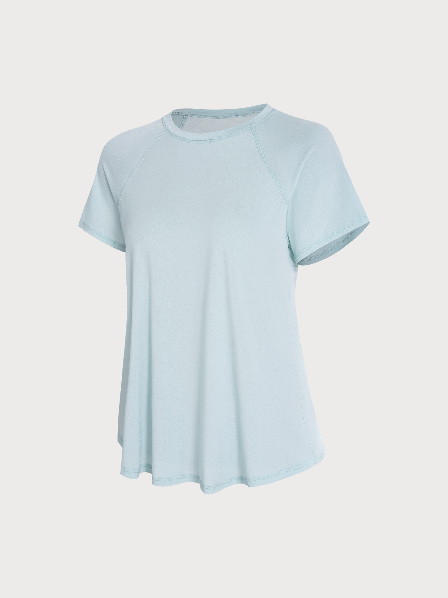 Women's Knitted Polyester Yoga Short Sleeve Top Sustainable Yoga Tops - BERLOOK