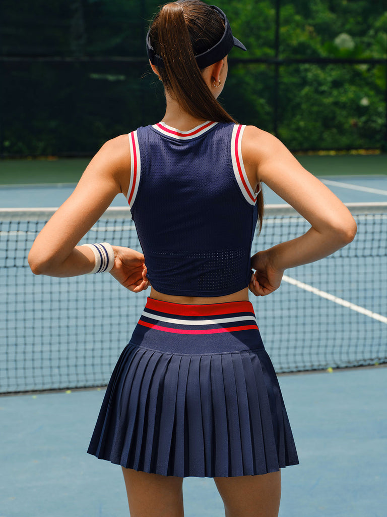 Women's Knitted Polyester Yoga Skirt Sustainable Yoga Bottoms - BERLOOK