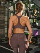 Women's Knitted Polyester Yoga Sports Bras Sustainable Yoga Tops - BERLOOK