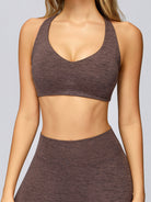 Women's Knitted Polyester Yoga Sports Bras Sustainable Yoga Tops - BERLOOK