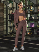 Women's Knitted Polyester Yoga Sports Bras Sustainable Yoga Tops - BERLOOK