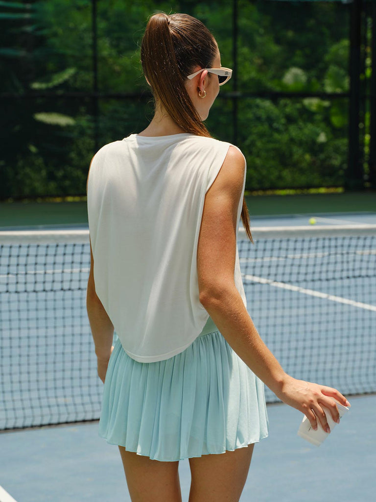 Women's Knitted Polyester Yoga Tank Top Sustainable Yoga Tops - BERLOOK