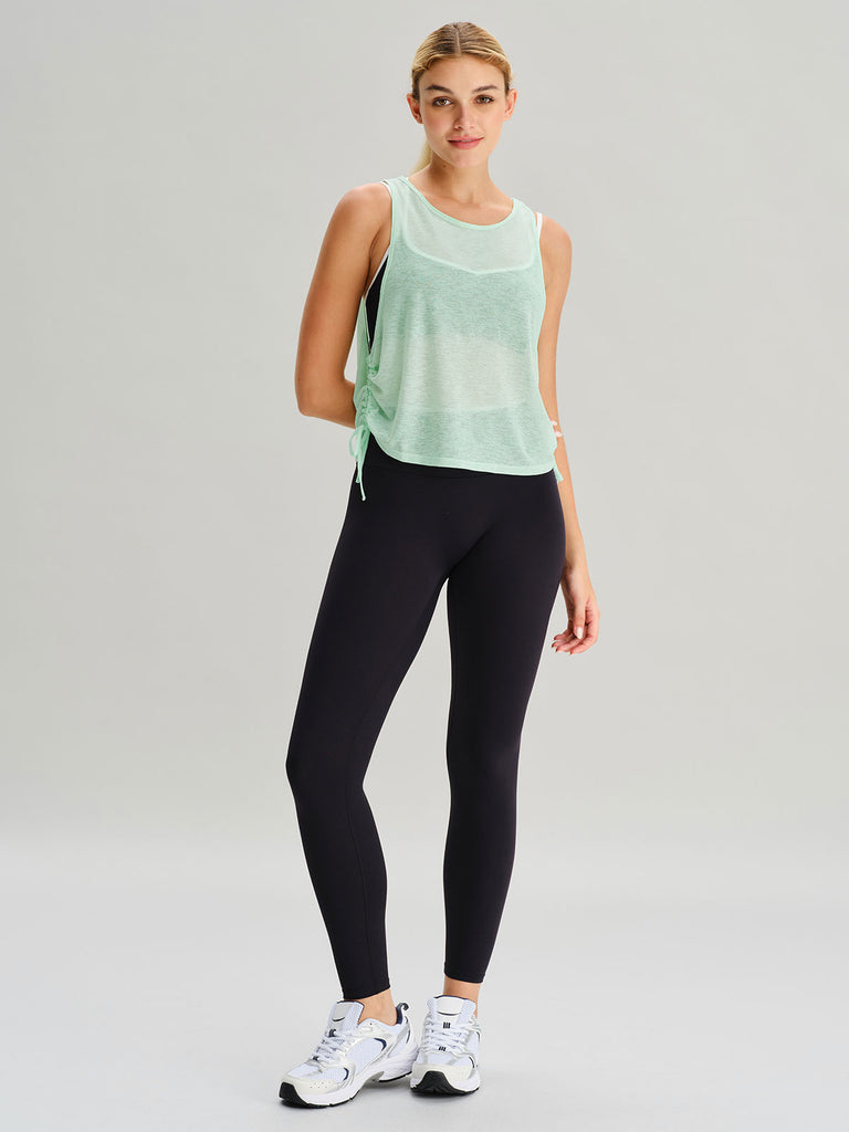 Women's Knitted Polyester Yoga Tank Top Sustainable Yoga Tops - BERLOOK