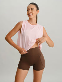 Women's Knitted Polyester Yoga Tank Top Sustainable Yoga Tops - BERLOOK