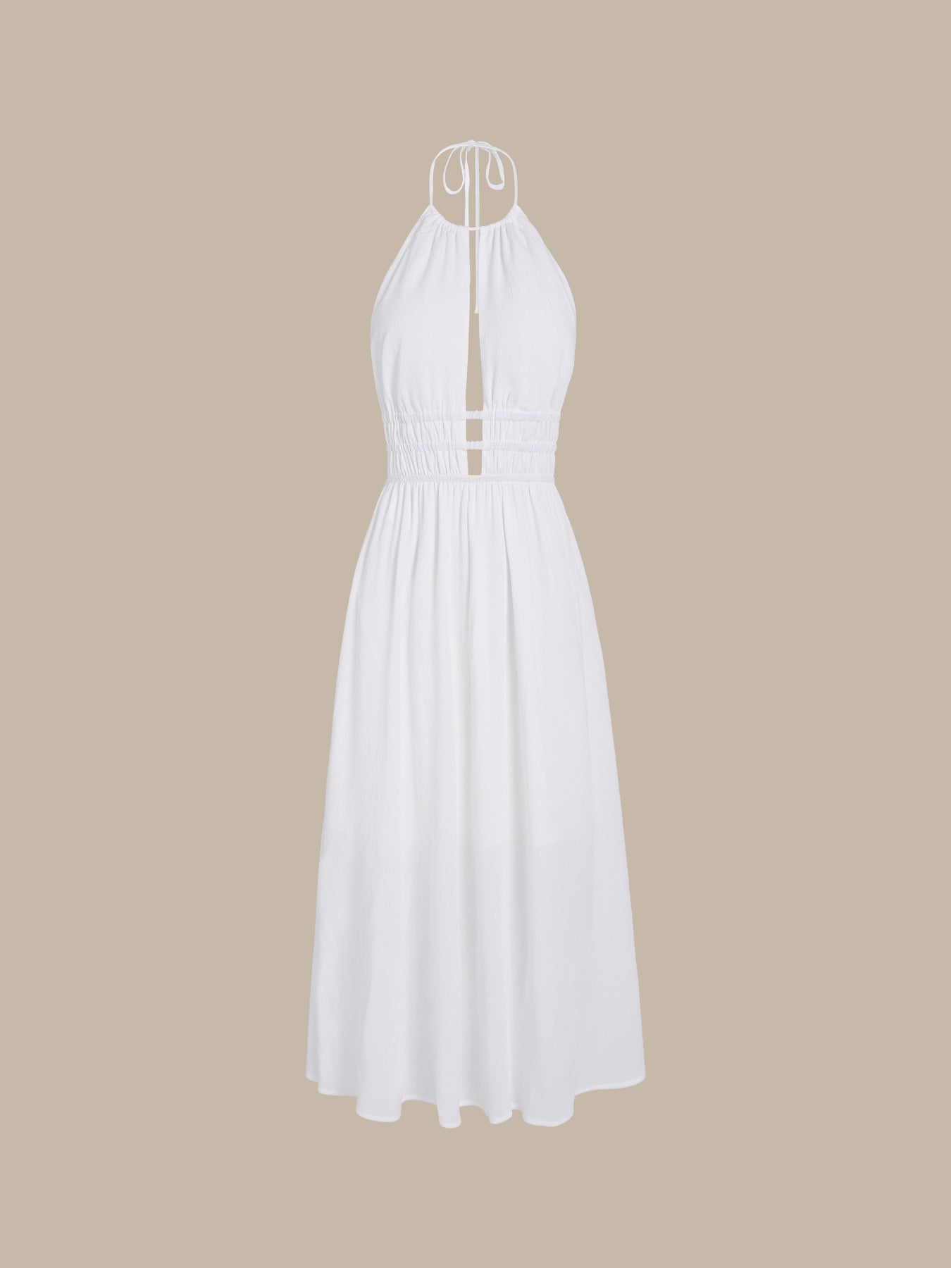 White Cutout Backless Beach Dress & Reviews - White - Sustainable Beach Dress White Cutout Backless Beach Dress & Reviews - White - Sustainable Beach Dress