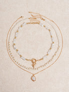 Women's Pearl Pendant Necklace Gold Sustainable - BERLOOK