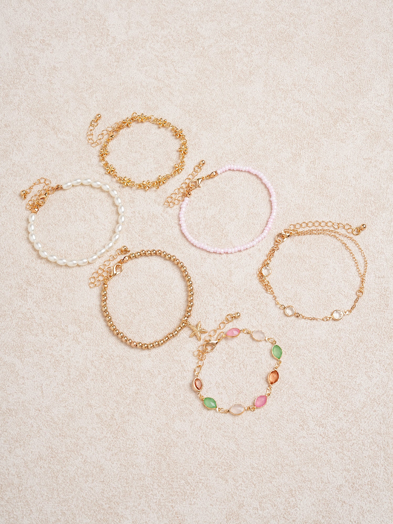 Women's Pearl Shell Starfish Bracelet Sustainable - BERLOOK - 03