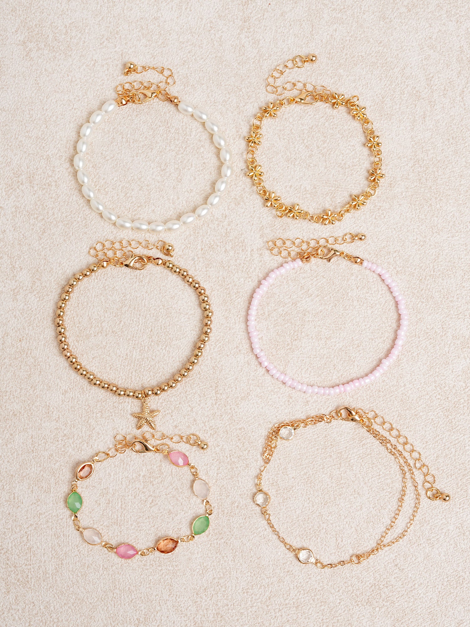 Women's Pearl Shell Starfish Bracelet Sustainable - BERLOOK - 02