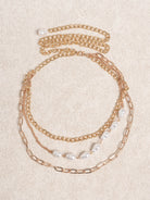 Women's pearl waist chain Gold Sustainable - BERLOOK