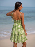 Women's Printed Sundress Sustainable Beach Dress - BERLOOK