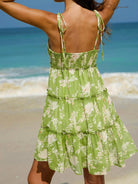 Women's Printed Sundress Sustainable Beach Dress - BERLOOK