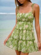 Women's Printed Sundress Sustainable Beach Dress - BERLOOK