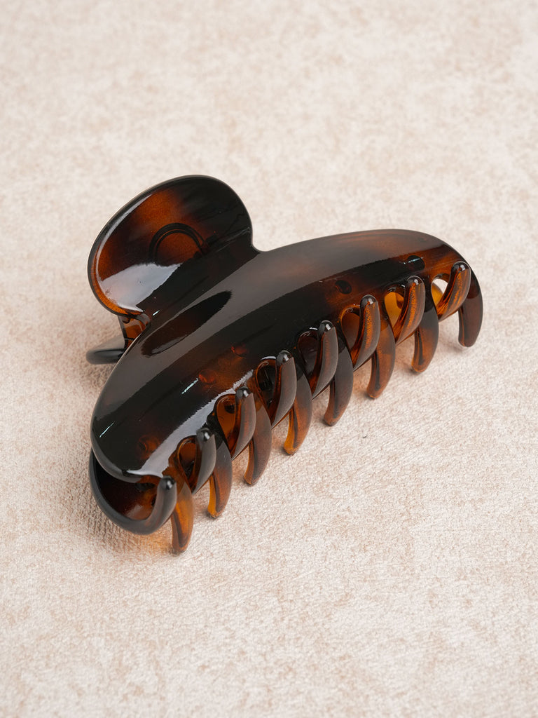 Women's Resin Tortoise Shell Hair Accessory Brown Sustainable Hair Accessories - BERLOOK