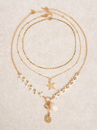 Women's seashell necklace Gold Sustainable - BERLOOK
