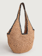 Women's single-shoulder beach straw bag Sustainable - BERLOOK - 01