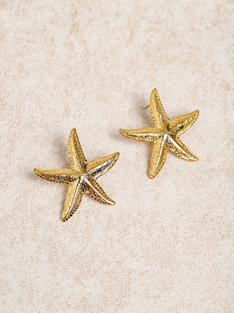 Women's Stainless Steel Earrings Gold Sustainable Earrings - BERLOOK