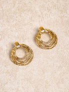 Women's Stainless Steel Hoop Earrings Gold Sustainable Earrings - BERLOOK