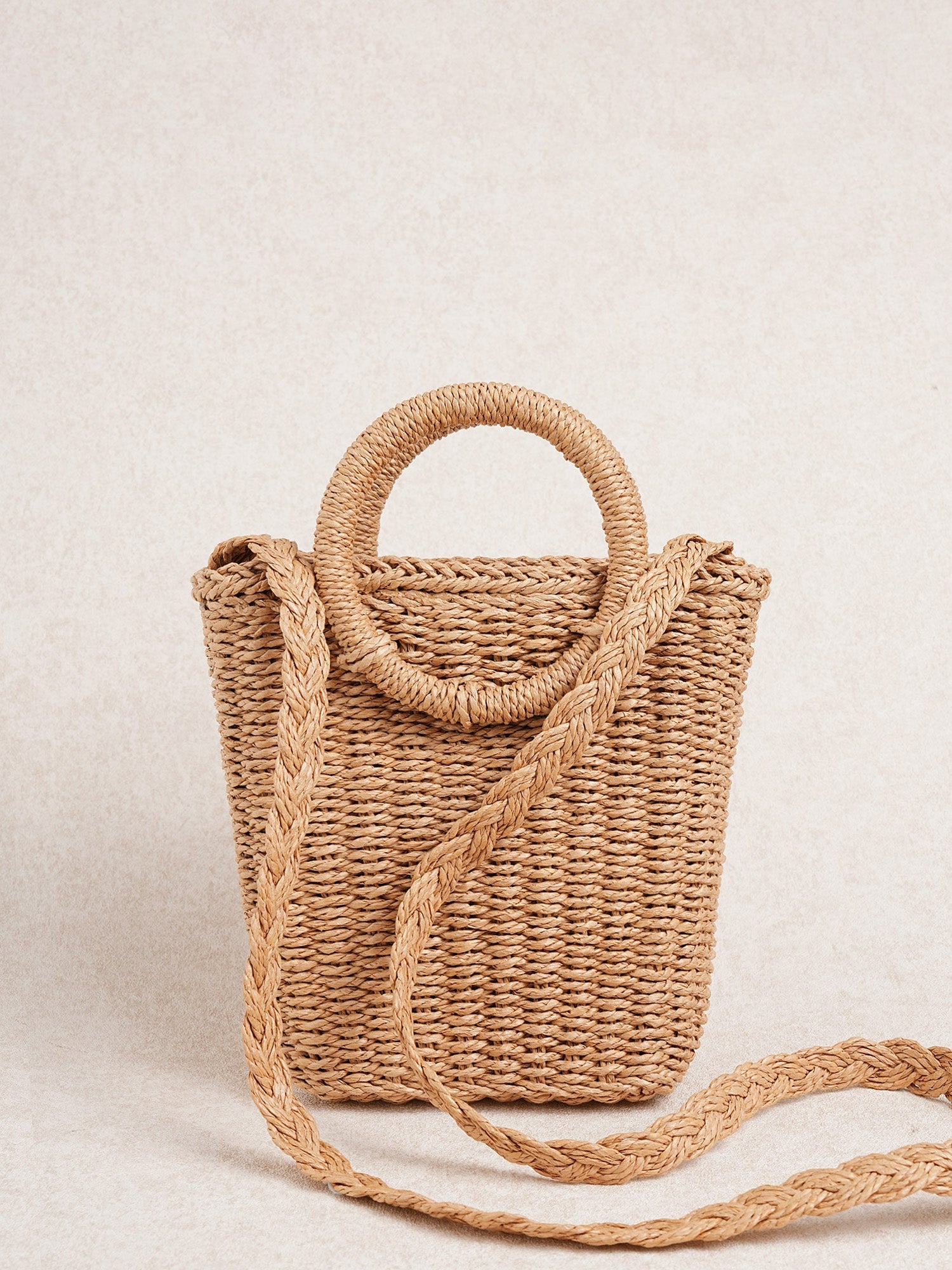 Women's vacation crossbody straw bag Sustainable - BERLOOK