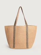 Women's vacation straw bag Khaki Sustainable - BERLOOK