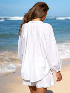Women's Woven Cotton-Linen Blouse Sustainable Cover-ups - BERLOOK