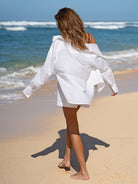 Women's Woven Cotton-Linen Blouse Sustainable Cover-ups - BERLOOK