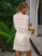 Women's Woven Cotton Blended Cover-ups Sustainable Beach Dress - BERLOOK