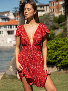 Women's Woven Cotton Cover-ups Sustainable Beach Dress - BERLOOK