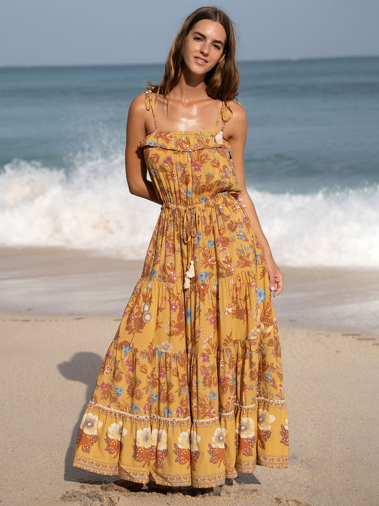Women's Woven Cotton Cover-ups Sustainable Beach Dress - BERLOOK