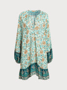 Women's Woven Cotton Printed Cover-ups Sustainable Beach Dress - BERLOOK