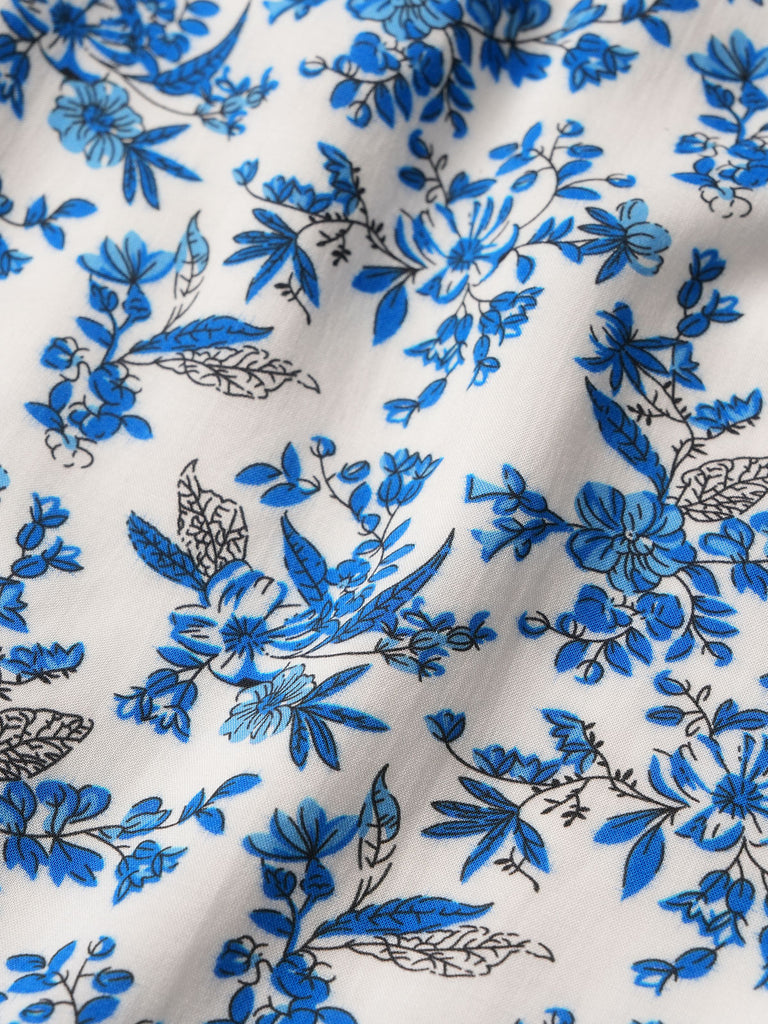 Women's Woven Cotton Printed Cover-ups Sustainable Beach Dress - BERLOOK
