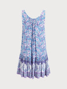 Women's Woven Cotton Printed Cover-ups Sustainable Beach Dress - BERLOOK