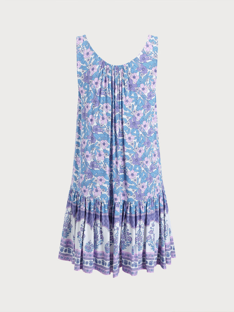Women's Woven Cotton Printed Cover-ups Sustainable Beach Dress - BERLOOK