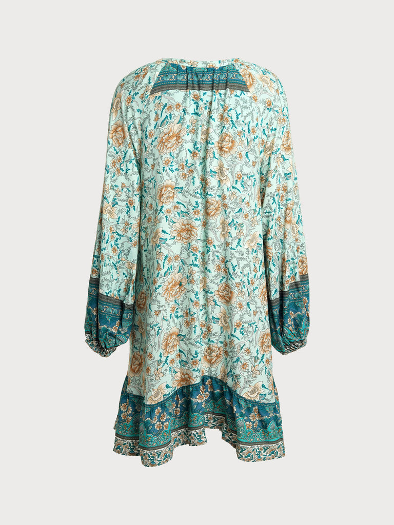 Women's Woven Cotton Printed Cover-ups Sustainable Beach Dress - BERLOOK