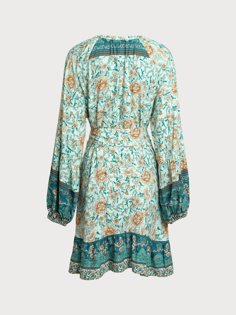 Women's Woven Cotton Printed Cover-ups Sustainable Beach Dress - BERLOOK