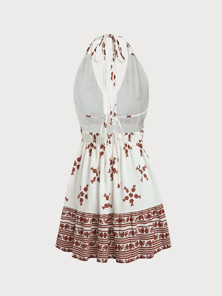 Women's Woven Cotton Printed Cover-ups Sustainable Beach Dress - BERLOOK