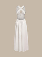 Women’s Woven Linen Blended Cover-ups Sustainable Beach Dress - BERLOOK