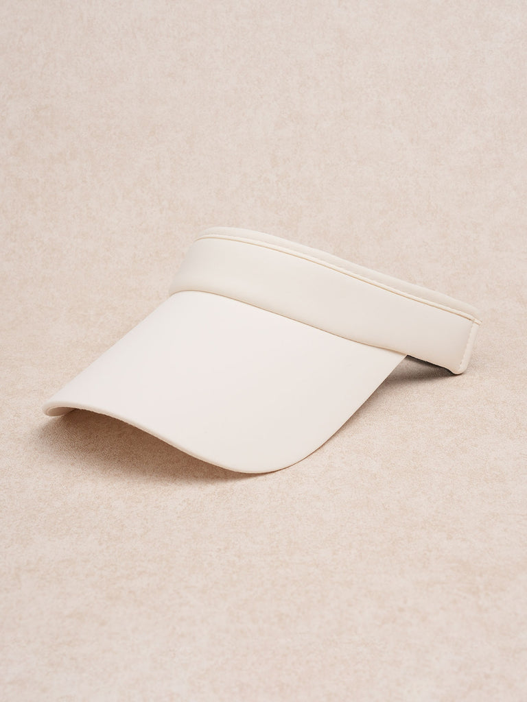 Women's Woven Nylon Hat Off White Sustainable Hats - BERLOOK