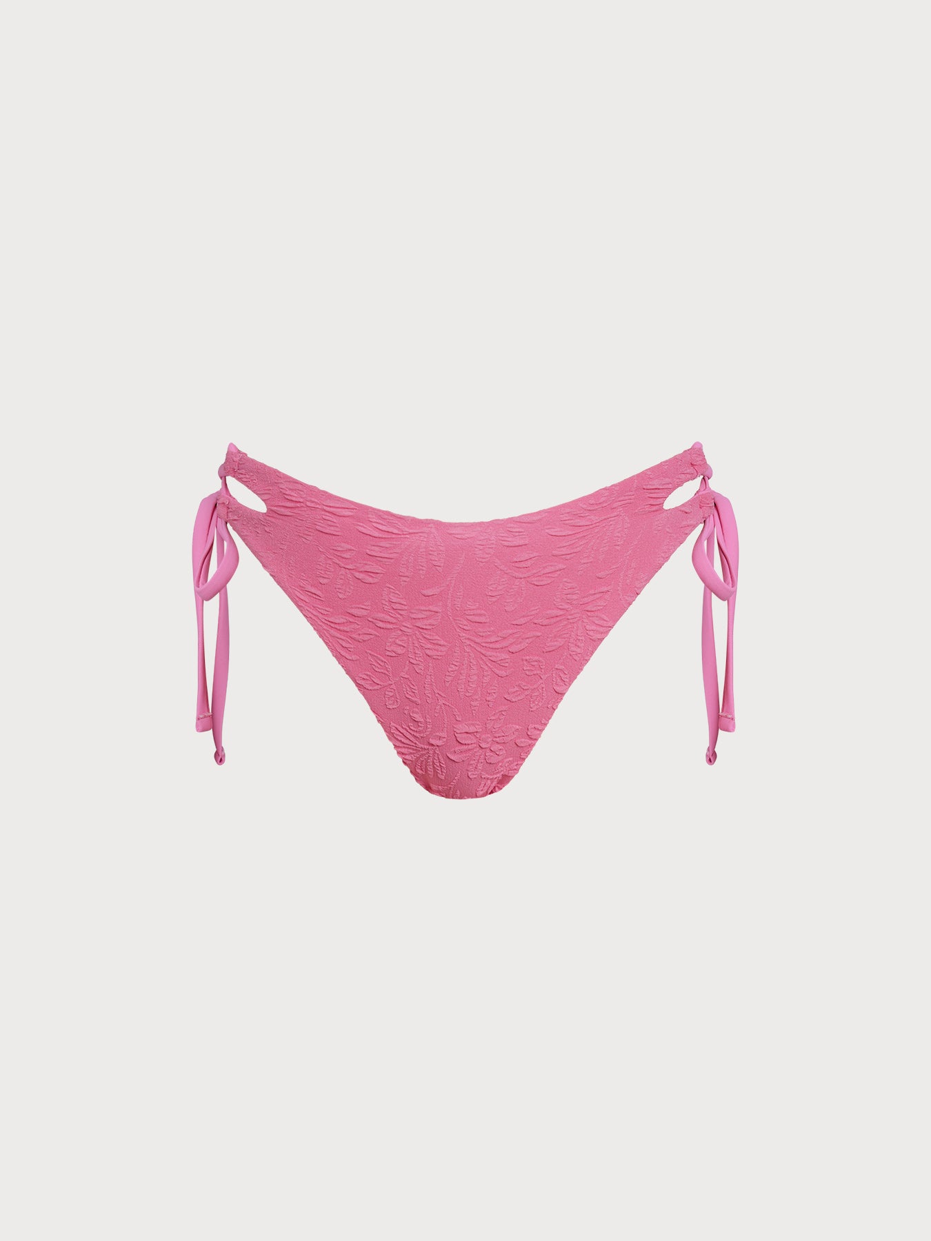 Women's Woven Polyester Bikini Bottoms Pink Sustainable Bikinis - BERLOOK