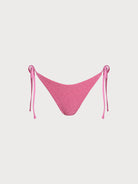 Women's Woven Polyester Bikini Bottoms Pink Sustainable Bikinis - BERLOOK