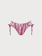 Women's Woven Polyester Bikini Bottoms Wine Red Sustainable - BERLOOK
