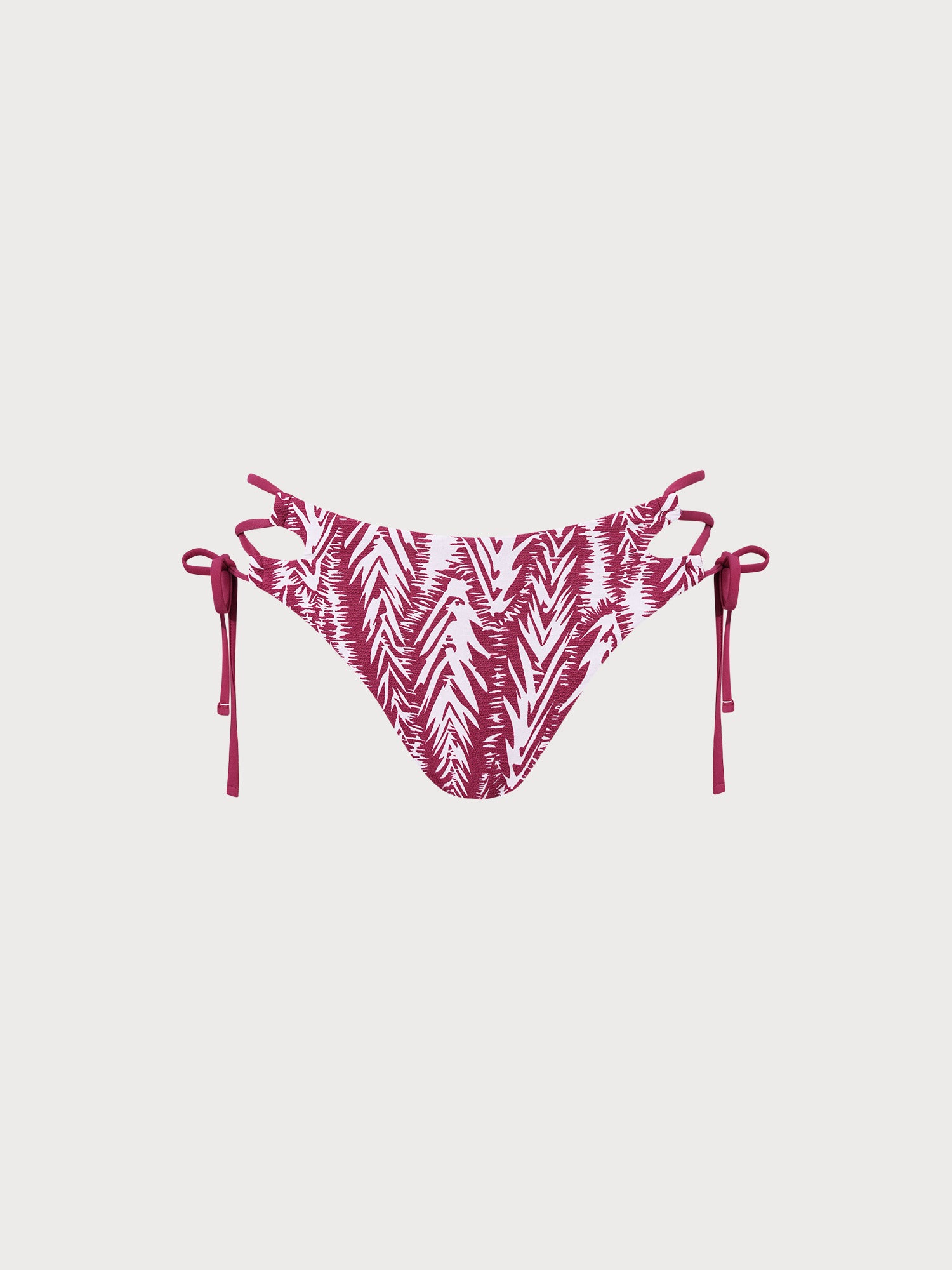 Women's Woven Polyester Bikini Bottoms Wine Red Sustainable - BERLOOK